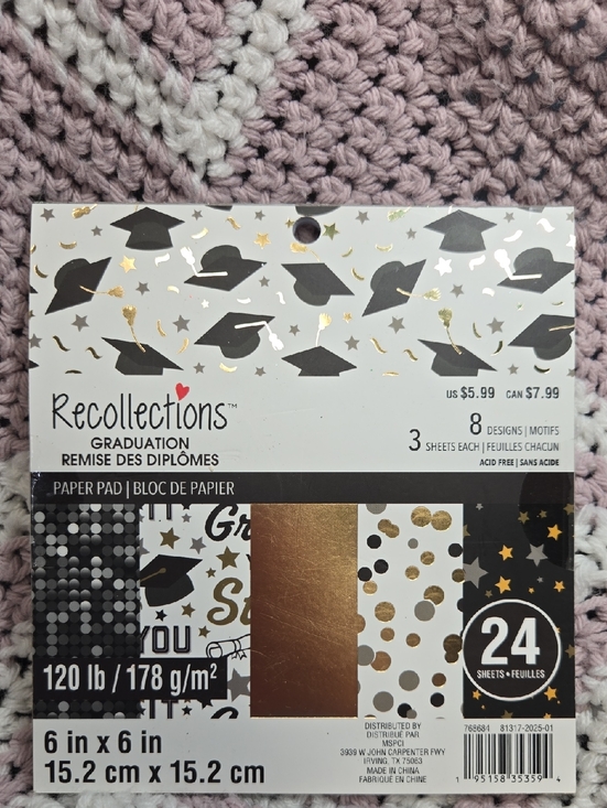 Recollections Other - ☀️Recollection- Graduation 6x6 Paper Pad